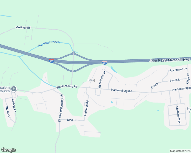 map of restaurants, bars, coffee shops, grocery stores, and more near 1565 Ashland Drive in Greenville