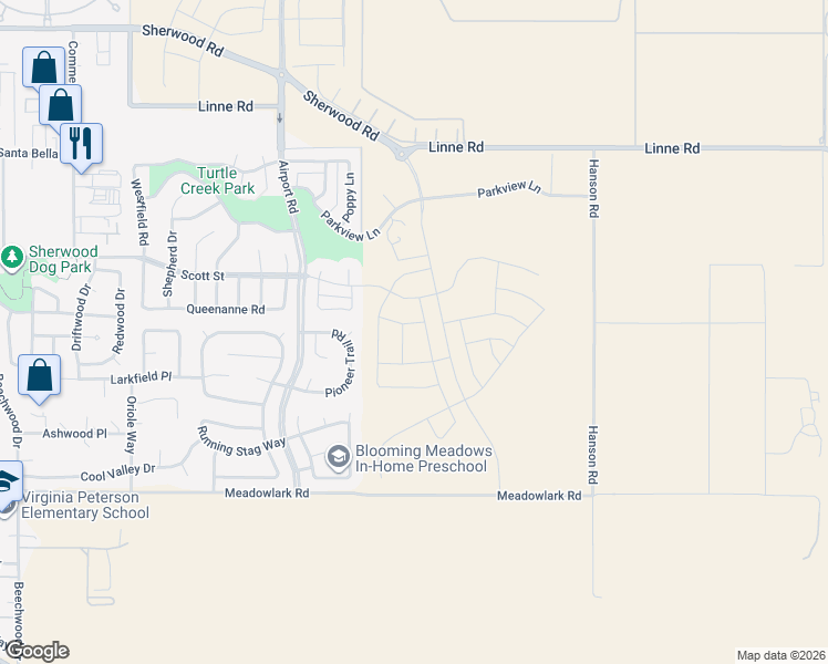 map of restaurants, bars, coffee shops, grocery stores, and more near 1330 Cava Road in Paso Robles