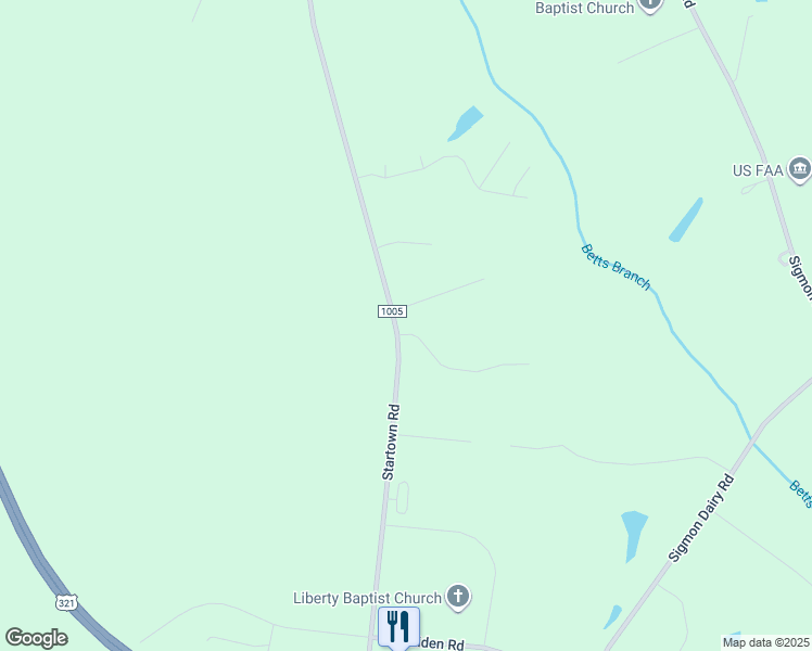 map of restaurants, bars, coffee shops, grocery stores, and more near 5324 Startown Road in Newton