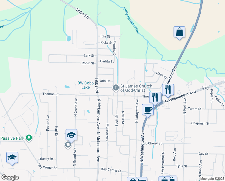 map of restaurants, bars, coffee shops, grocery stores, and more near 454 Josephine Drive in Brownsville