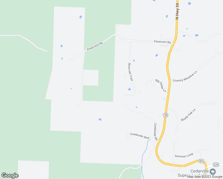 map of restaurants, bars, coffee shops, grocery stores, and more near in Cedarville