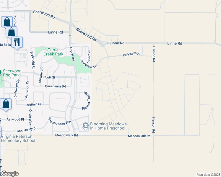 map of restaurants, bars, coffee shops, grocery stores, and more near 3718 Rhone Road in Paso Robles