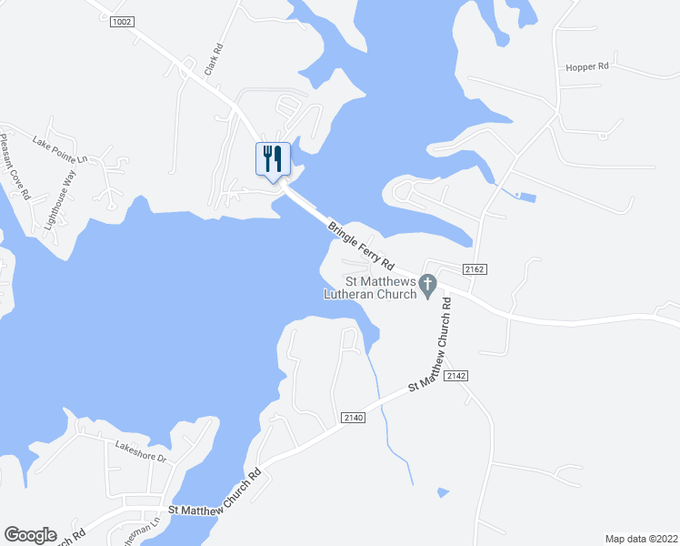 map of restaurants, bars, coffee shops, grocery stores, and more near 150 Lakefront Drive in Salisbury