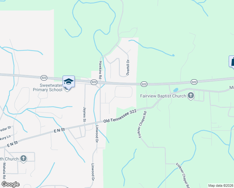 map of restaurants, bars, coffee shops, grocery stores, and more near 482 Oakhill Drive in Sweetwater
