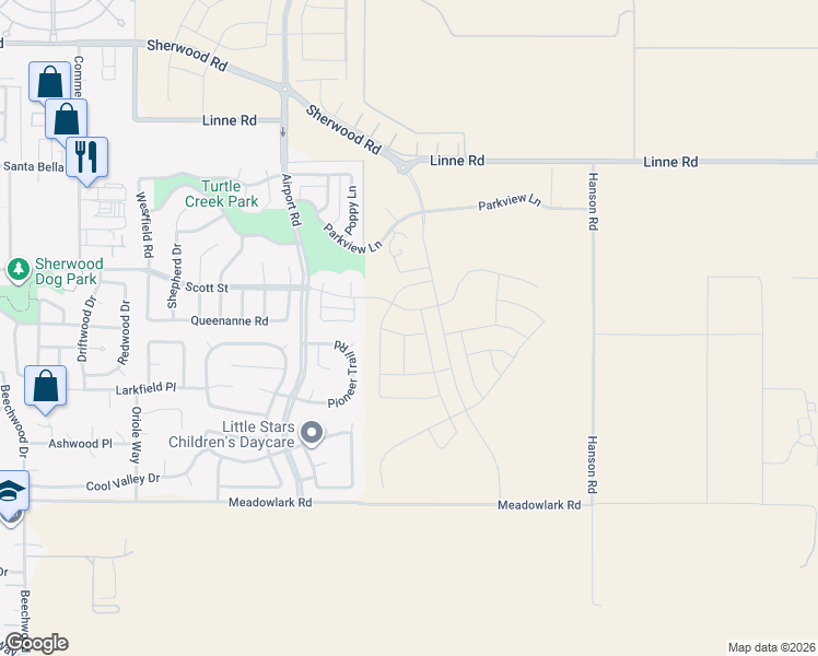 map of restaurants, bars, coffee shops, grocery stores, and more near 1846 Southview Circle in Paso Robles