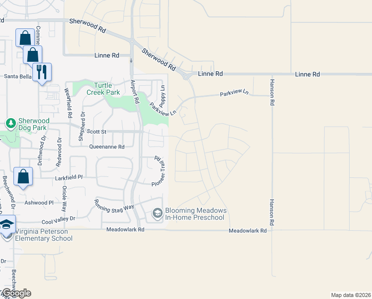 map of restaurants, bars, coffee shops, grocery stores, and more near 1212 Scott Street in Paso Robles