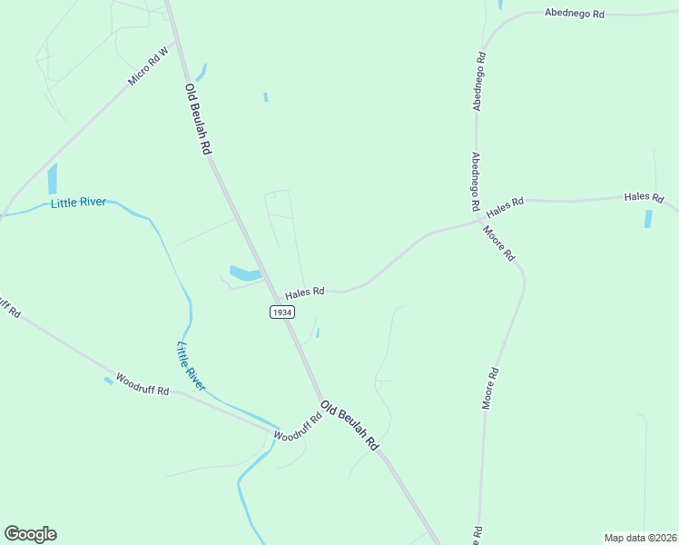 map of restaurants, bars, coffee shops, grocery stores, and more near 111 Hales Road in Kenly