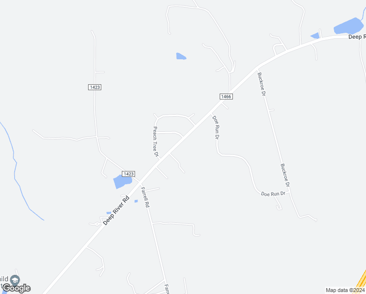 map of restaurants, bars, coffee shops, grocery stores, and more near 5346 Deep River Road in Sanford
