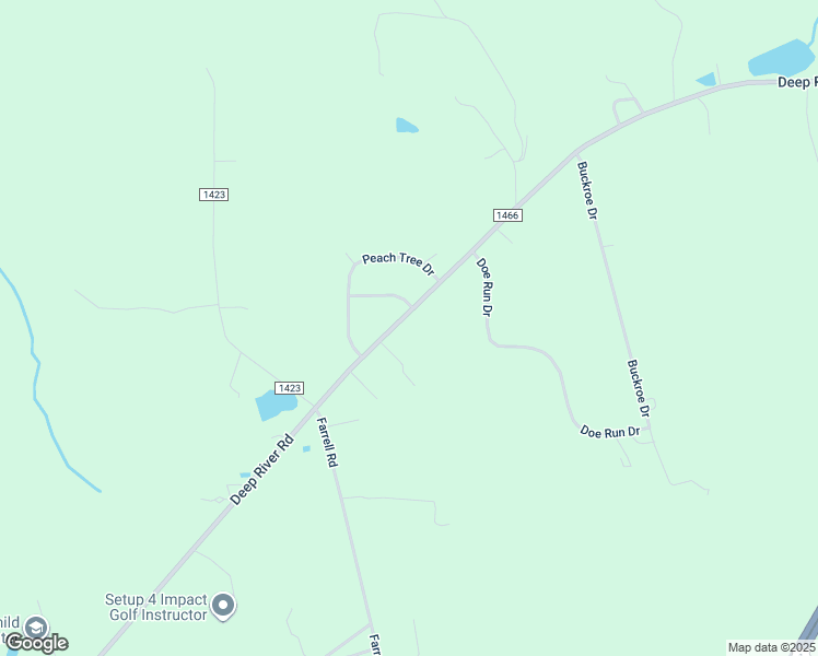 map of restaurants, bars, coffee shops, grocery stores, and more near 5346 Deep River Road in Sanford