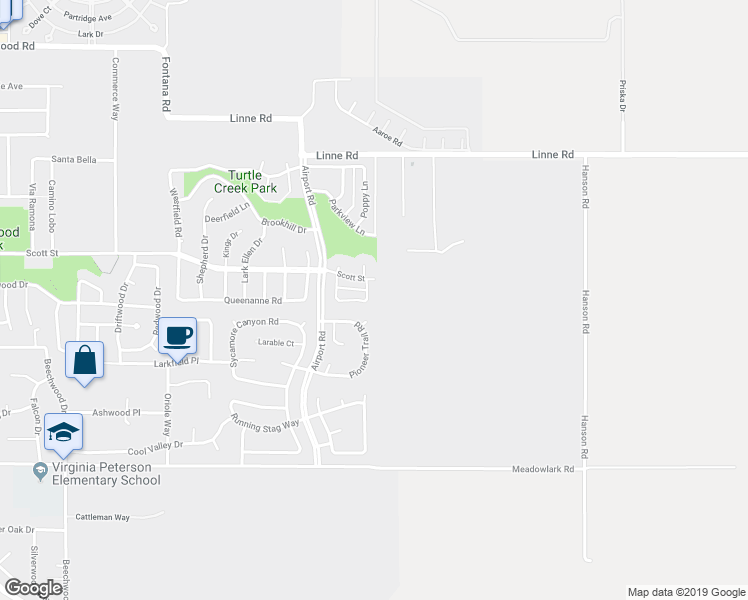 map of restaurants, bars, coffee shops, grocery stores, and more near 1846 Southview Circle in Paso Robles