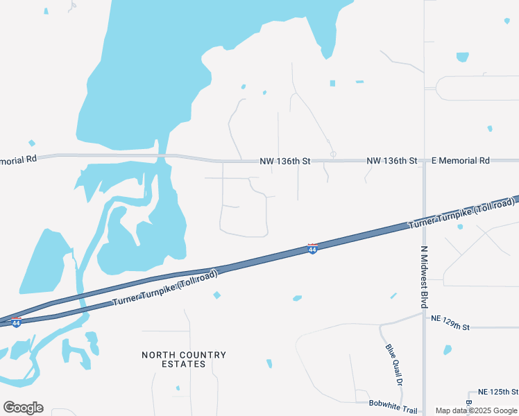 map of restaurants, bars, coffee shops, grocery stores, and more near 13417 Raintree Lane in Edmond
