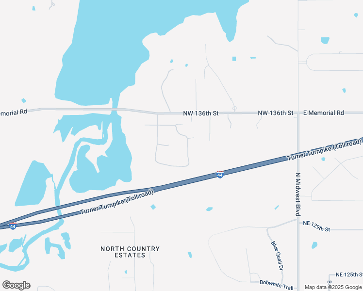 map of restaurants, bars, coffee shops, grocery stores, and more near 13417 Raintree Lane in Edmond