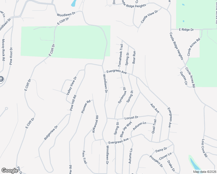 map of restaurants, bars, coffee shops, grocery stores, and more near 721 Woodlawn Drive in Fairfield Bay