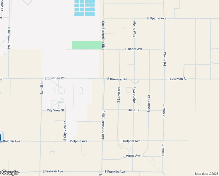 map of restaurants, bars, coffee shops, grocery stores, and more near 1020 County Line Road in Ridgecrest