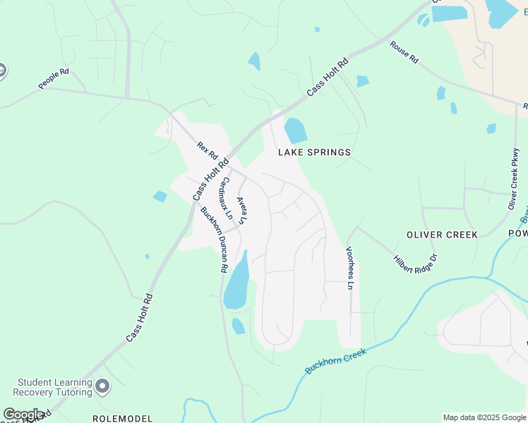 map of restaurants, bars, coffee shops, grocery stores, and more near 6812 Rex Road in Holly Springs
