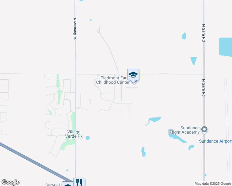 map of restaurants, bars, coffee shops, grocery stores, and more near 13001 North Morgan Road in Yukon