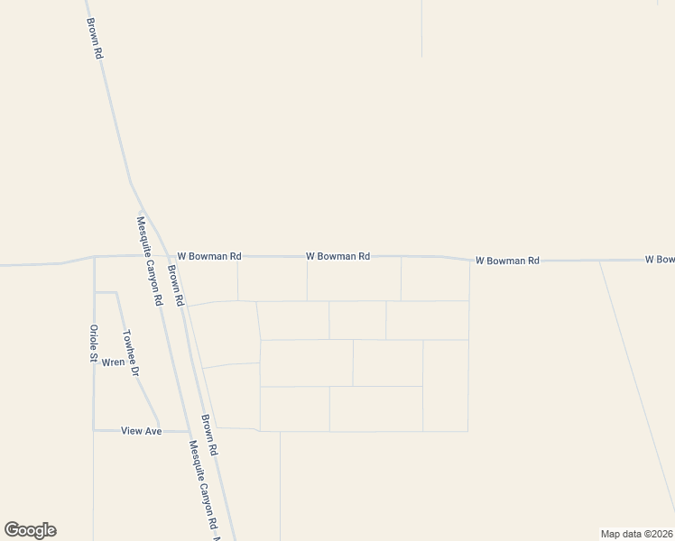 map of restaurants, bars, coffee shops, grocery stores, and more near Bowman Road in Ridgecrest