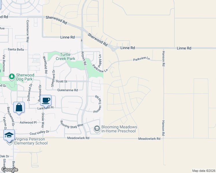 map of restaurants, bars, coffee shops, grocery stores, and more near 1212 Scott Street in Paso Robles