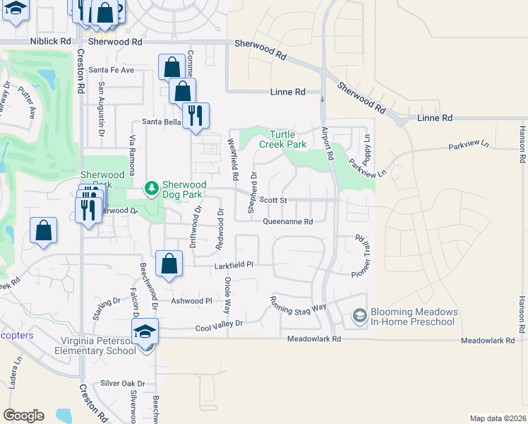 map of restaurants, bars, coffee shops, grocery stores, and more near 1835 Kings Drive in Paso Robles