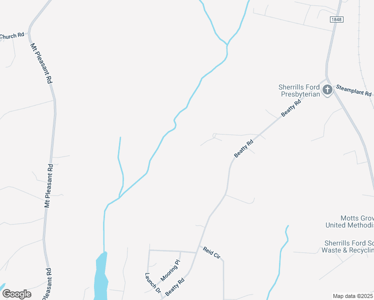 map of restaurants, bars, coffee shops, grocery stores, and more near 3101 Beatty Road in Sherrills Ford