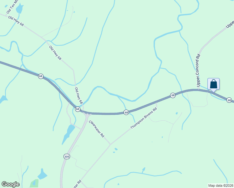 map of restaurants, bars, coffee shops, grocery stores, and more near 358 Thompson Bivens Rd in Ten Mile