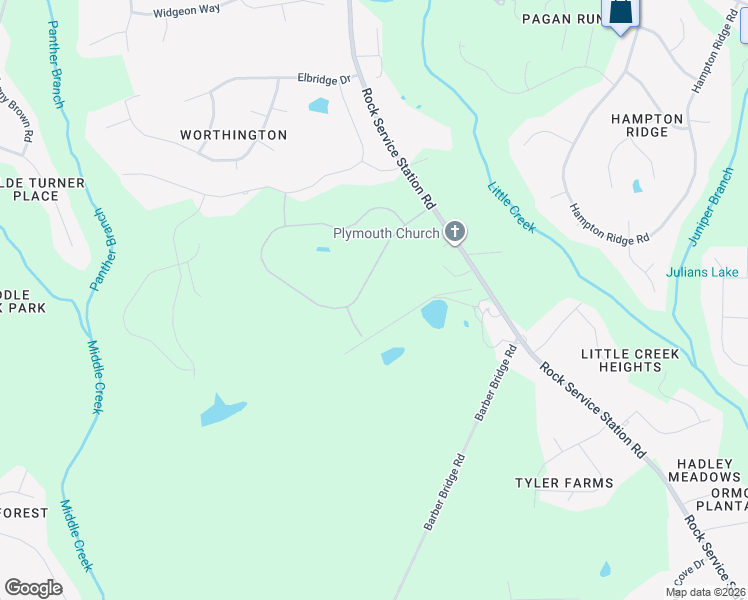 map of restaurants, bars, coffee shops, grocery stores, and more near 6116 Rock Service Station Road in Raleigh