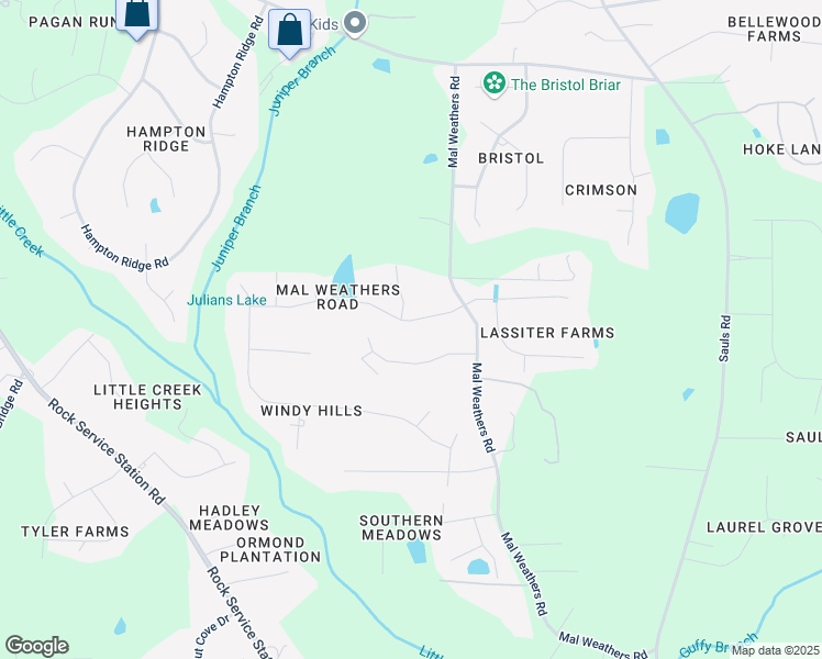 map of restaurants, bars, coffee shops, grocery stores, and more near 1200 Silver Farm Road in Raleigh