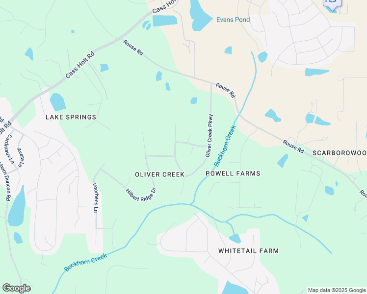 map of restaurants, bars, coffee shops, grocery stores, and more near 6421 Cross Ridge Drive in Holly Springs