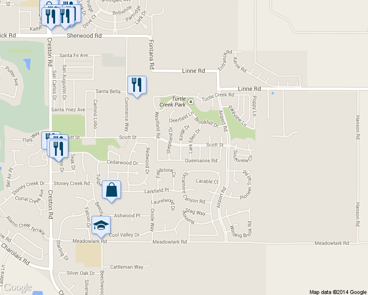 map of restaurants, bars, coffee shops, grocery stores, and more near 1816 Kings Drive in Paso Robles