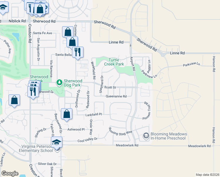 map of restaurants, bars, coffee shops, grocery stores, and more near 1816 Kings Drive in Paso Robles