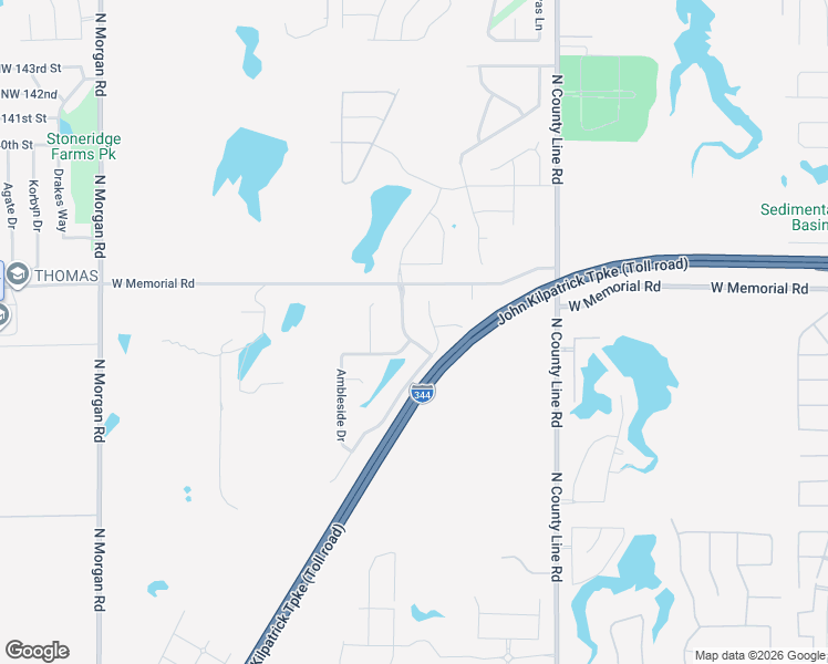 map of restaurants, bars, coffee shops, grocery stores, and more near 13613 Carlisle Crossing Drive in Yukon