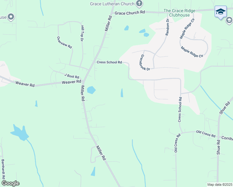 map of restaurants, bars, coffee shops, grocery stores, and more near 2065 Miller Road in China Grove