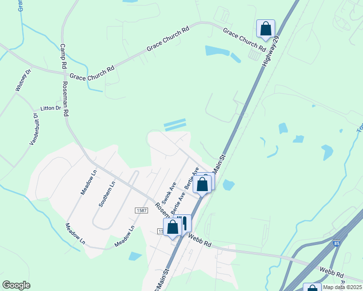 map of restaurants, bars, coffee shops, grocery stores, and more near 1030 Hidden Circle in Salisbury