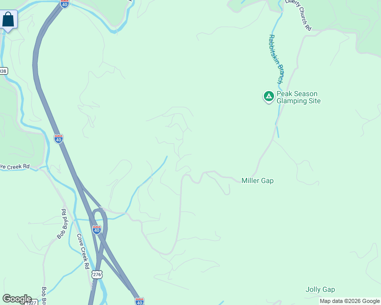 map of restaurants, bars, coffee shops, grocery stores, and more near 1 Floppy Ear Trail in Waynesville