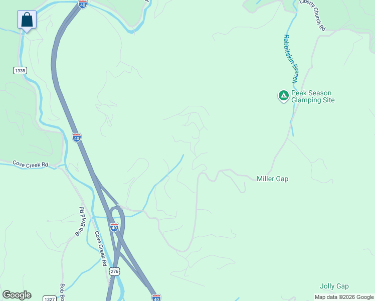 map of restaurants, bars, coffee shops, grocery stores, and more near 1 Floppy Ear Trail in Waynesville