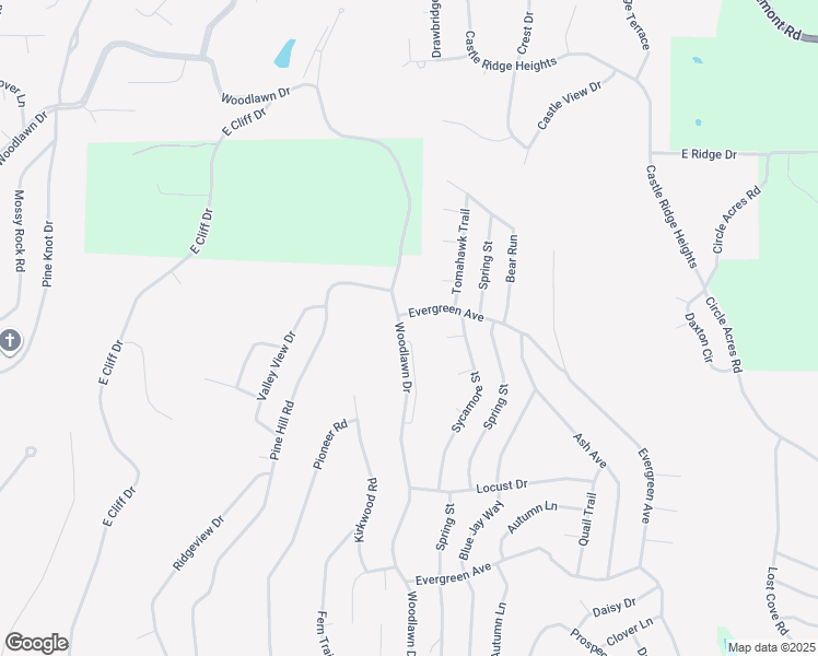 map of restaurants, bars, coffee shops, grocery stores, and more near 721 Woodlawn Drive in Fairfield Bay