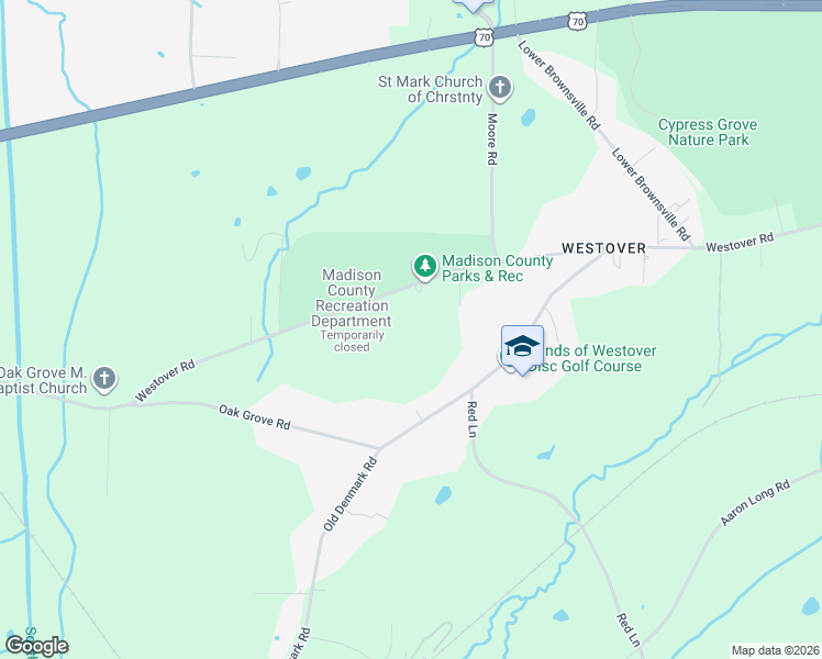 map of restaurants, bars, coffee shops, grocery stores, and more near 189E Old Denmark Road in Jackson