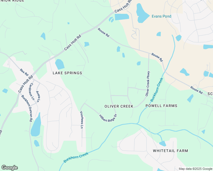 map of restaurants, bars, coffee shops, grocery stores, and more near 6108 Hilbert Ridge Drive in Holly Springs
