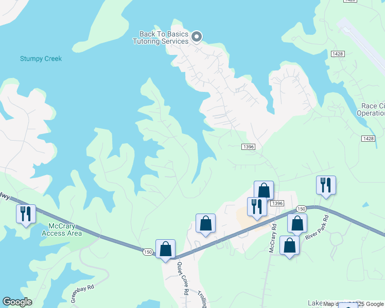 map of restaurants, bars, coffee shops, grocery stores, and more near 220 Hermance Lane in Mooresville