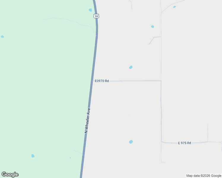 map of restaurants, bars, coffee shops, grocery stores, and more near 468568 East 970 Road in Sallisaw