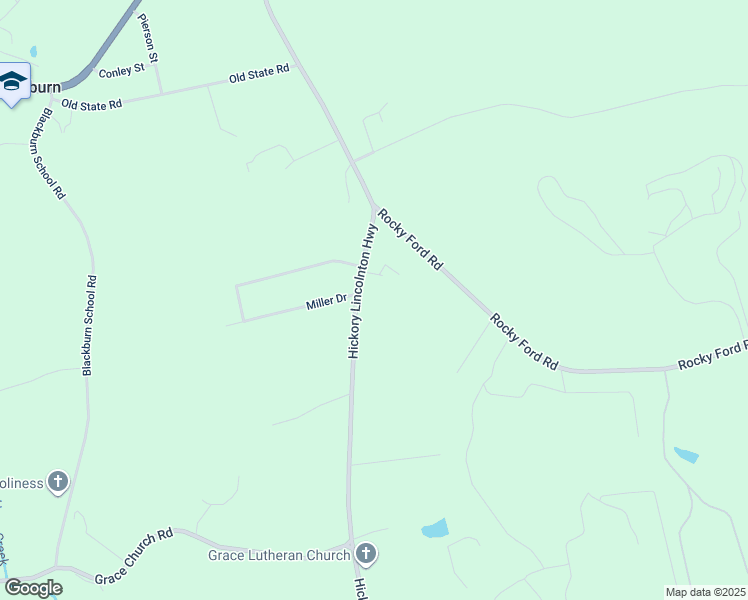 map of restaurants, bars, coffee shops, grocery stores, and more near 4190 Hickory Lincolnton Highway in Newton