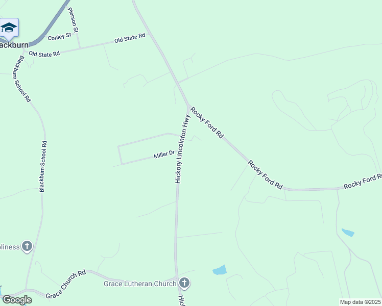 map of restaurants, bars, coffee shops, grocery stores, and more near 4190 Hickory Lincolnton Highway in Newton