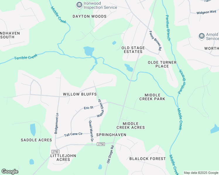 map of restaurants, bars, coffee shops, grocery stores, and more near 1527 Middle Ridge Drive in Wake County