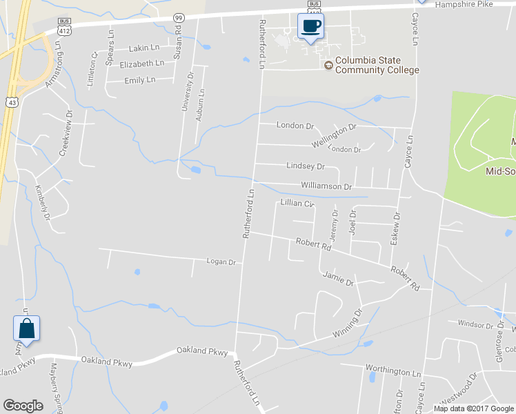 map of restaurants, bars, coffee shops, grocery stores, and more near 606 Rutherford Lane in Columbia