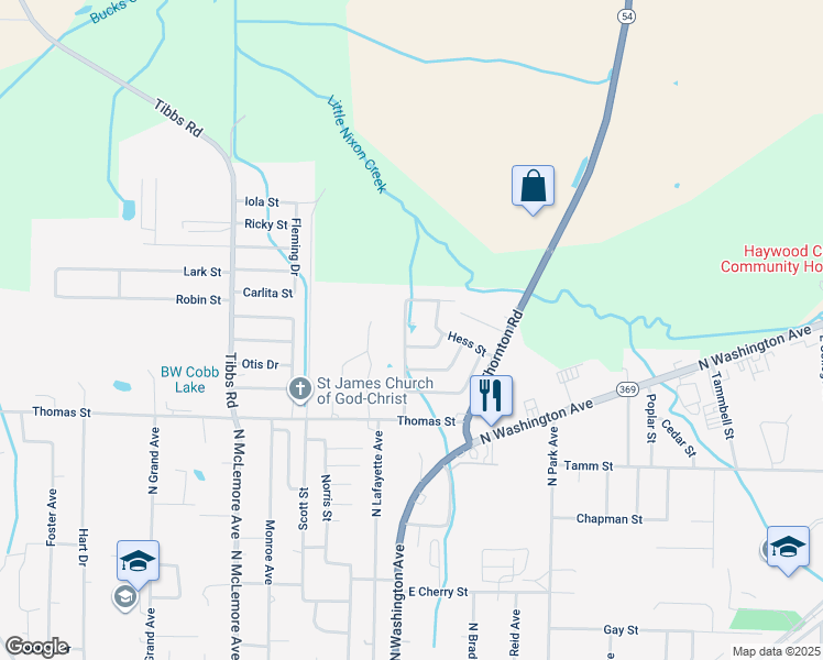 map of restaurants, bars, coffee shops, grocery stores, and more near 104 Oak Court in Brownsville