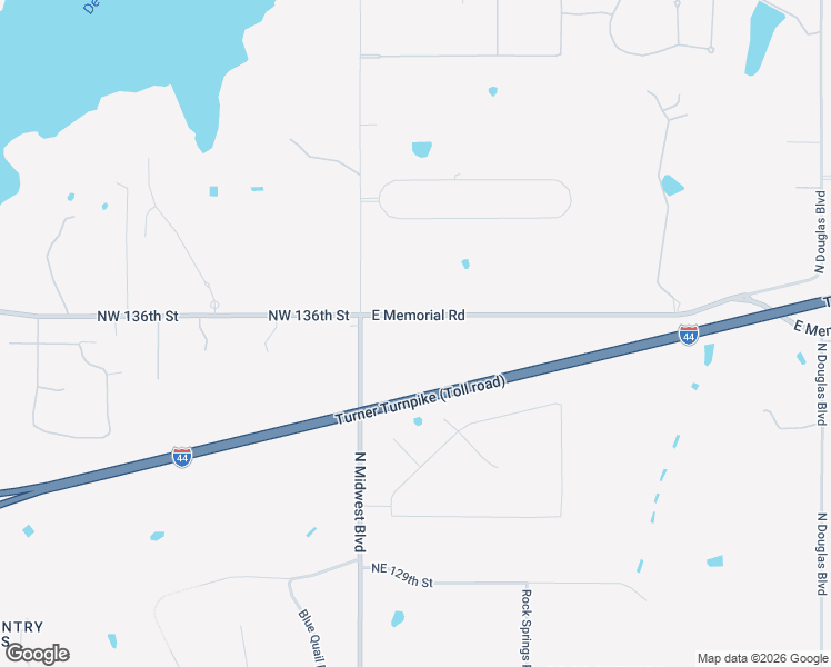 map of restaurants, bars, coffee shops, grocery stores, and more near 8000-8500 East Memorial Road in Jones