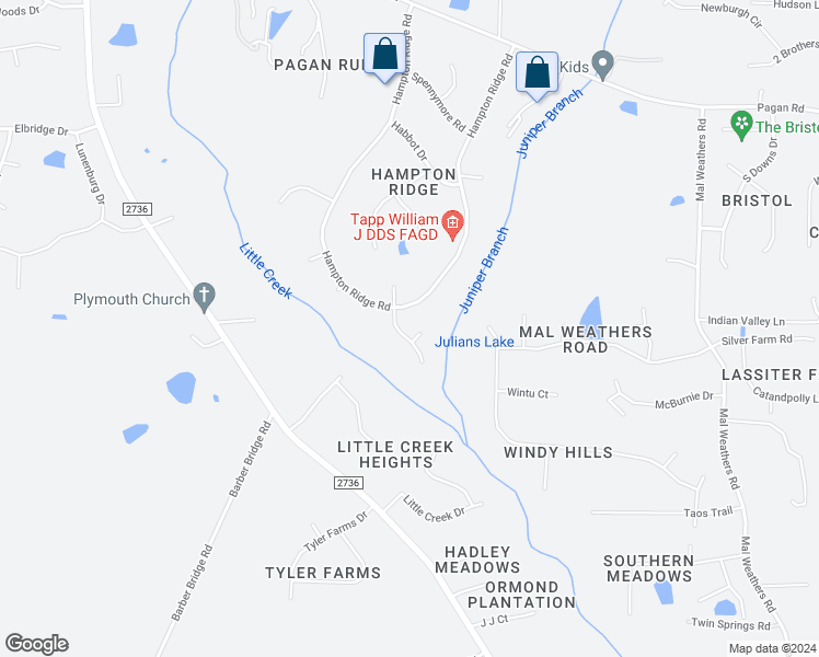 map of restaurants, bars, coffee shops, grocery stores, and more near 1604 Bracknell Court in Raleigh