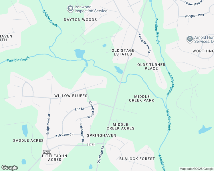 map of restaurants, bars, coffee shops, grocery stores, and more near 1511 Middle Ridge Drive in Wake County