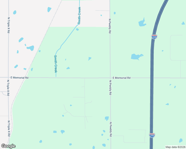 map of restaurants, bars, coffee shops, grocery stores, and more near 17705 East Memorial Road in Luther