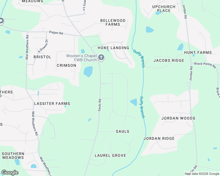 map of restaurants, bars, coffee shops, grocery stores, and more near 6120 Spring Branch Circle in Raleigh